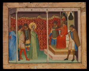 Sankt Reparata før kejser Decius, ca. 1338-40 (tempera på træ)
