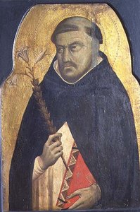 St. Dominic, oprindeligt et sidepanel fra en polytykon ca. 1340 (tempera på panel)