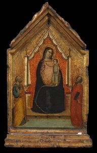 Jomfru og barn med Sankt Peter og Sankt Paulus, ca. 1340 af Bernardo Daddi