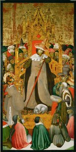 Fire scener fra Sankt Georgs martyrium ... af Bernardo Martorell