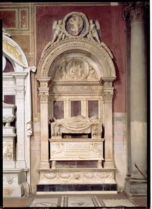 Tomb of Leonardo Bruni (1369-144) 1446-50 (marble)