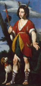 Actaeon (olie på lærred) af Bernardo Strozzi
