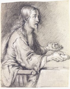 Kristus i Emmaus præsenterer brødet af Bernardo Strozzi