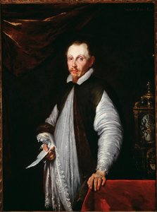 Portræt af kardinal Ottaviano Raggi (olie på lærred af Bernardo Strozzi