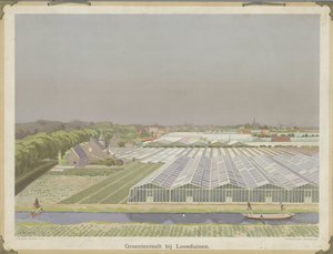 Grøntsagsdyrkning nær Loosduinen (titel på objekt) af Bernardus Bueninck