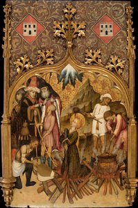 Saint Lucys martyrium, ca. 1440 af Bernat Martorell the Elder