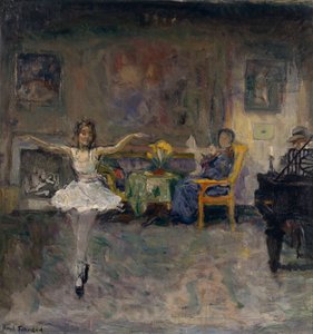 Familieidyl (olie på lærred)