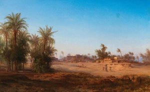 En scene fra Egypten af Bernhard Fiedler