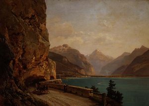 En italiensk sø af Bernhard Muhlig