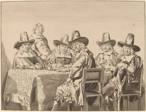 Direktører for forældreløse asyl i Haarlem, 1777, udgivet 1786.