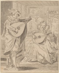 Musical Company, 1772, udgivet 1774. af Bernhard Schreuder