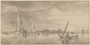 Flod med by, 1775.
