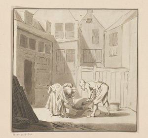 Svineslagtning af Bernhard Schreuder