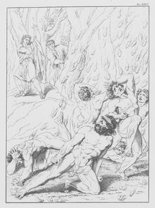 Dantes Guddommelige Komedie, Inferno (Helvede), planche XXIV (litografi)