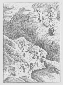 Dantes Guddommelige Komedie, Inferno (Helvede), planche XXXI (litografi)
