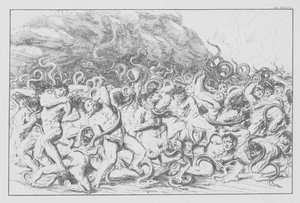 Dantes guddommelige komedie, Inferno (Helvede), plade XXXVI (litografi)