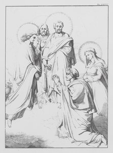 Dantes Guddommelige Komedie, Paradiso (Himlen), planche XXXIV (litografi)