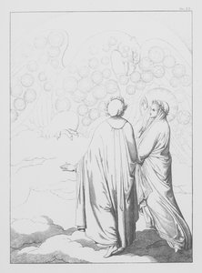 Dantes Guddommelige Komedie, Paradiso (Himlen), planche XX (litografi)
