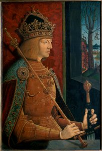 Kejser Maximilian I, med krone, scepter og sværd
