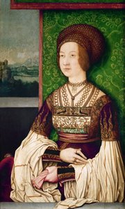 Portræt af Bianca Maria Sforza 1472-1510, den anden hustru til Maximilian I, den hellige romerske kejser, ca.