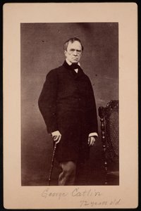 Portræt af George Catlin 1796-1872, cirka 1867. af Bernheim