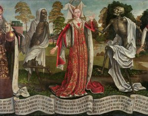Danse Macabre: Kejserinde (detalje) (se 197686, 197687) af Bernt Notke