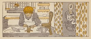 Gingerbread Man, en fortælling fra New England (farve litho) af Bert Elliott