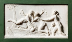Hylas bortført af flodnymfer af Bertel Thorvaldsen
