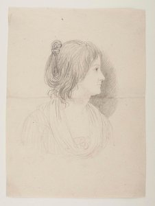 Portræt af en kvinde (Marie Puggaard?) af Bertel Thorvaldsen