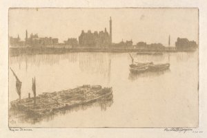 Tåge på Themsen af Bertha E. Jaques