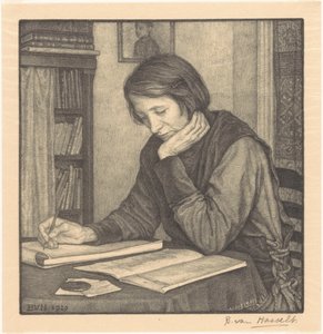 Portræt af Sanne Bruinier af Bertha van Hasselt (signed by artist)