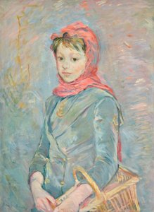 Fransk: Fillette portant un panier af Berthe Morisot