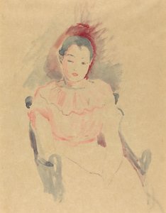 Siddende pige, 1894. af Berthe Morisot
