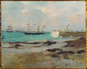 Hafeneinfahrt i Boulogne af Berthe Morisot