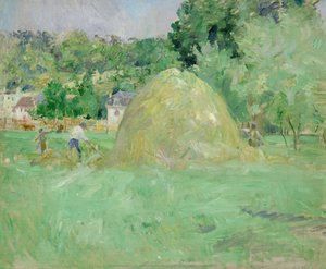 Høstakke ved Bougival, 1883 af Berthe Morisot