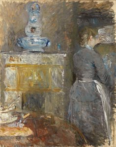 I Spisestuen; I spisestuen, 1880 af Berthe Morisot