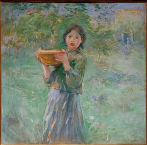 Skålen med mælk af Berthe Morisot