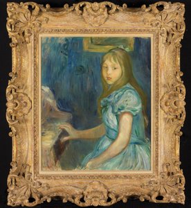 Lucie Léon ved klaveret af Berthe Morisot
