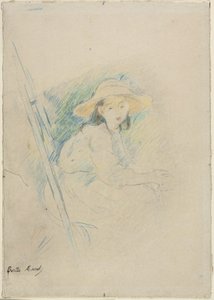 Siddende pige (Julie Manet) af Berthe Morisot