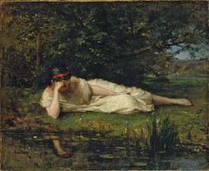 Studie ved vandkanten, 1864