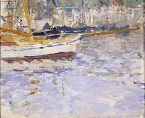 Havnen i Nice, vinter 1881?-82 (olie på lærred) af Berthe Morisot