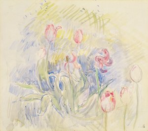 Tulipaner, 1890 af Berthe Morisot