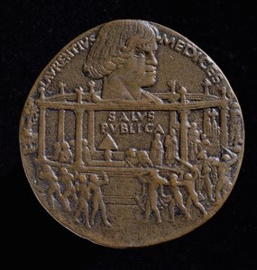 Medalje med hovedet af Lorenzo De