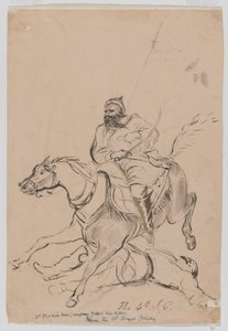 The 4th Irregular Cavalry, ca. 1845 (akvarel) af Bethune Donald Grant