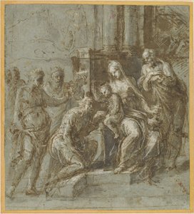 The Adoration of the Magi, ca. 1525 (pen og blæk)
