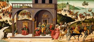 Historien om Josef, ca. 1485 (tempera og bladguld på panel) af Biagio d