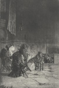 Interiør af en kirke i Milano Interiør af en kirke i Milano [sic], ca. 1874.