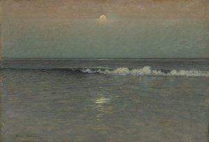 Nat synker på havet af Birge Harrison