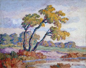 Kansas landskab af Birger Sandzen