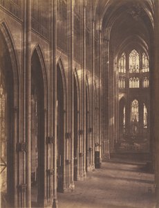 Rouen, inde i kirken Saint-Ouen af Bisson Frères